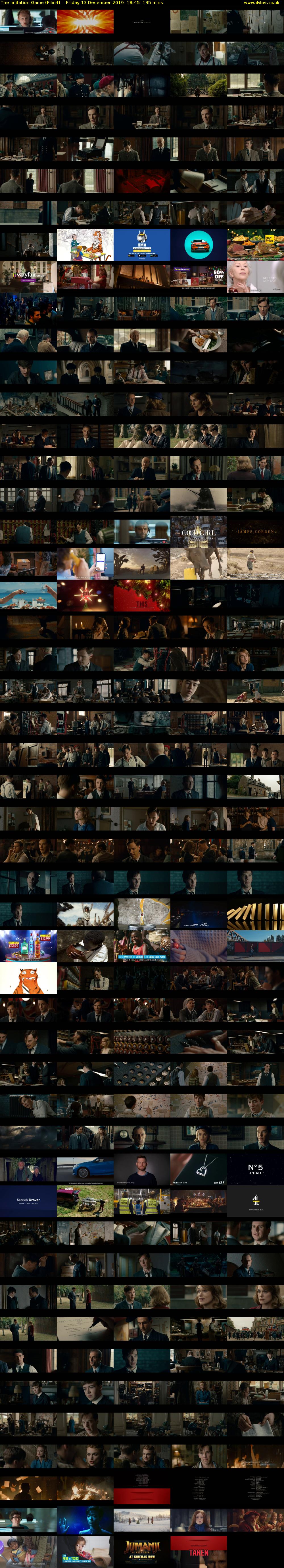 The Imitation Game (Film4) Friday 13 December 2019 18:45 - 21:00