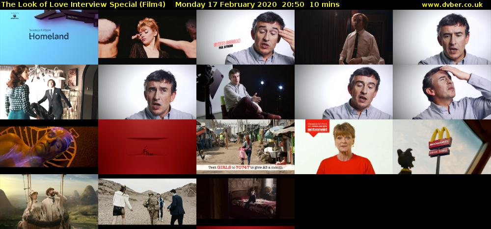 The Look of Love Interview Special (Film4) Monday 17 February 2020 20:50 - 21:00