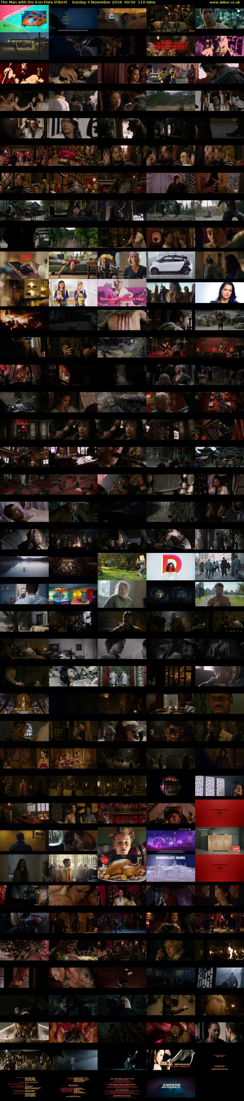 The Man with the Iron Fists (Film4) Sunday 4 November 2018 00:50 - 02:40