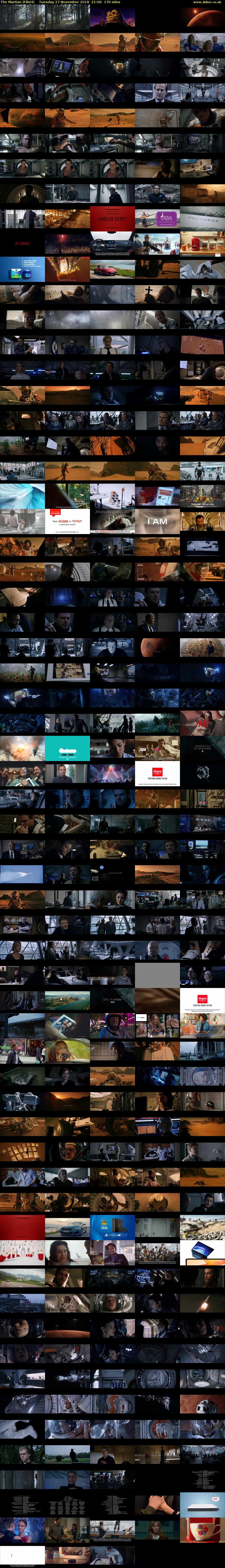 The Martian (Film4) Tuesday 27 November 2018 21:00 - 23:50