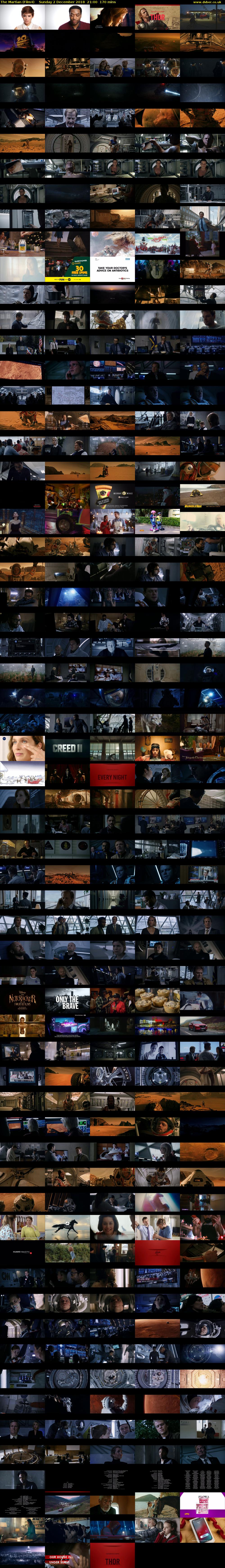 The Martian (Film4) Sunday 2 December 2018 21:00 - 23:50