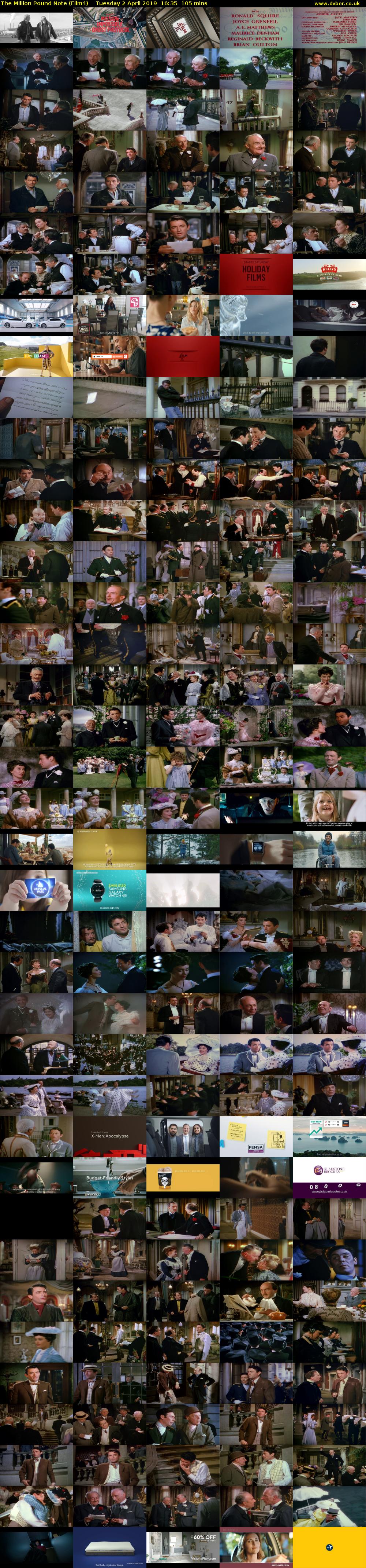 The Million Pound Note (Film4) Tuesday 2 April 2019 16:35 - 18:20