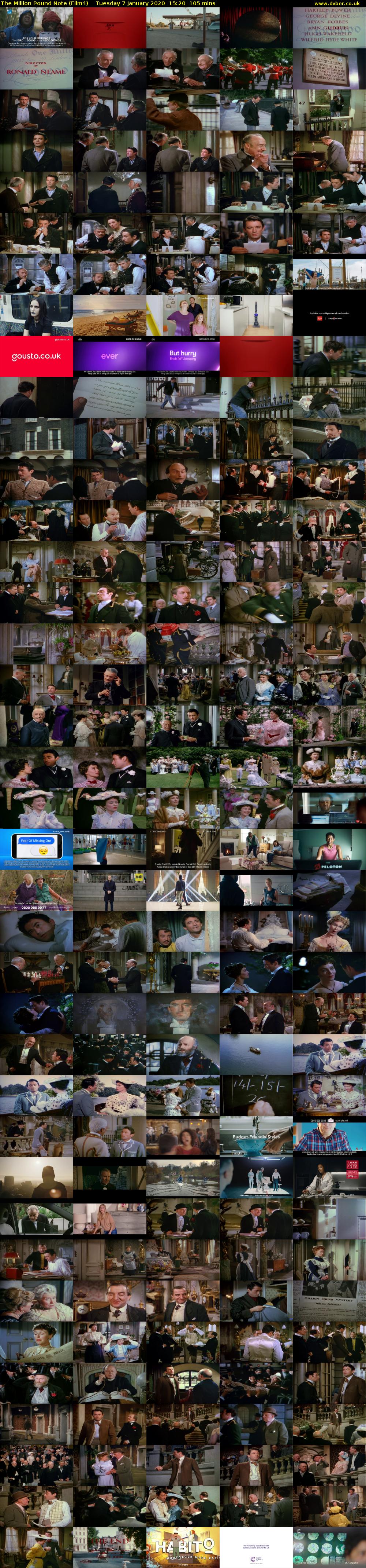 The Million Pound Note (Film4) Tuesday 7 January 2020 15:20 - 17:05