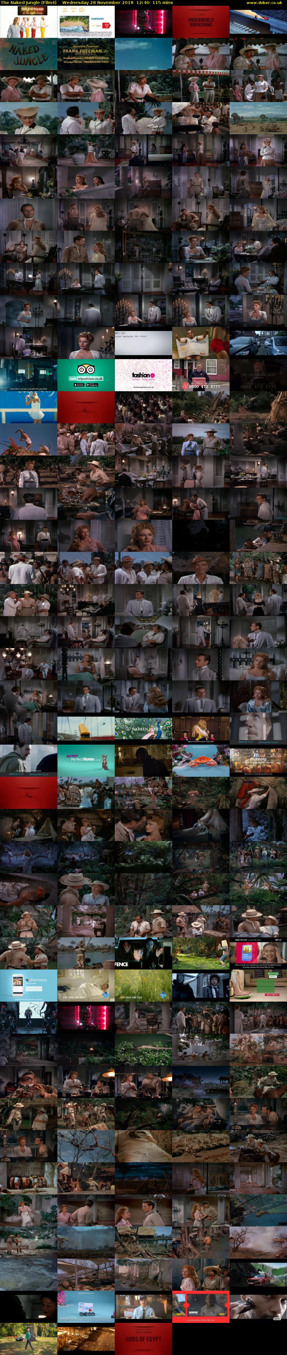 The Naked Jungle (Film4) Wednesday 28 November 2018 12:40 - 14:35