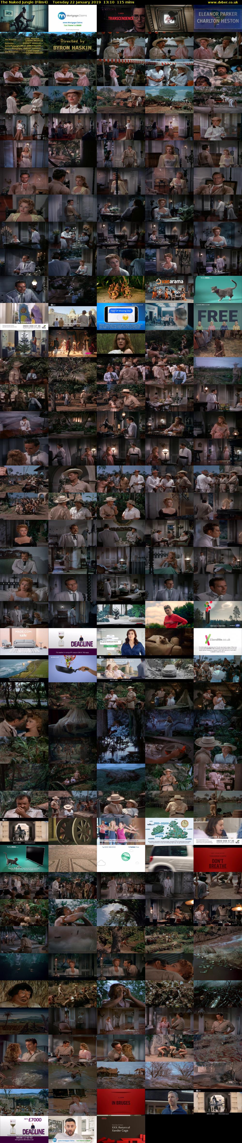 The Naked Jungle (Film4) Tuesday 22 January 2019 13:10 - 15:05