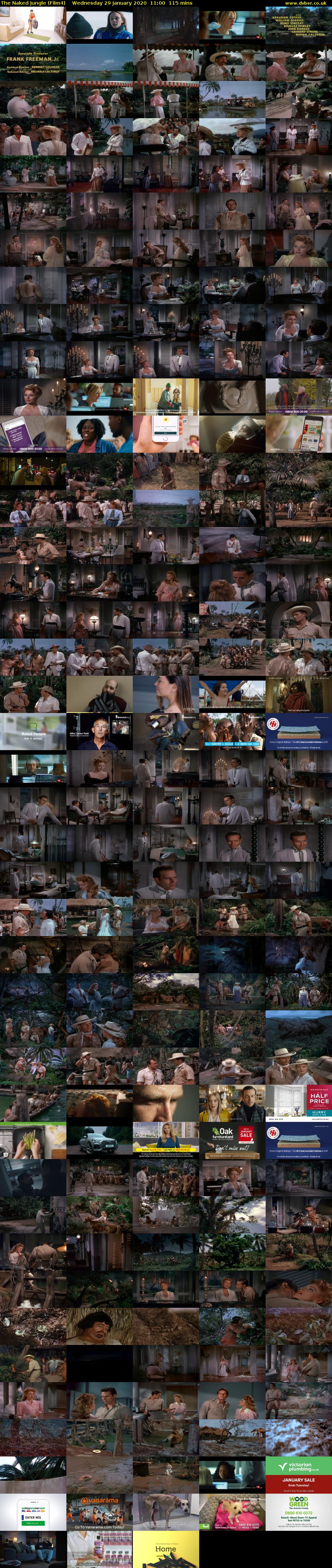 The Naked Jungle (Film4) Wednesday 29 January 2020 11:00 - 12:55