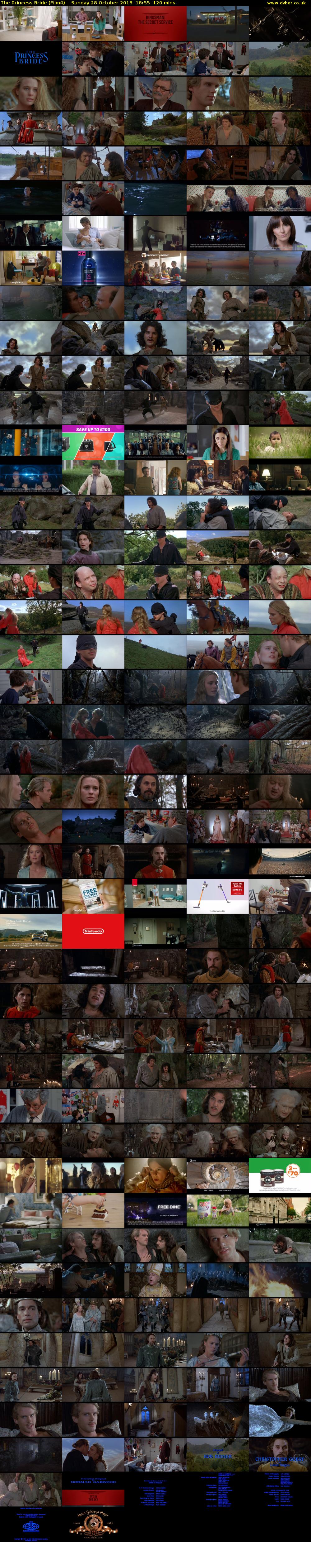 The Princess Bride (Film4) Sunday 28 October 2018 18:55 - 20:55