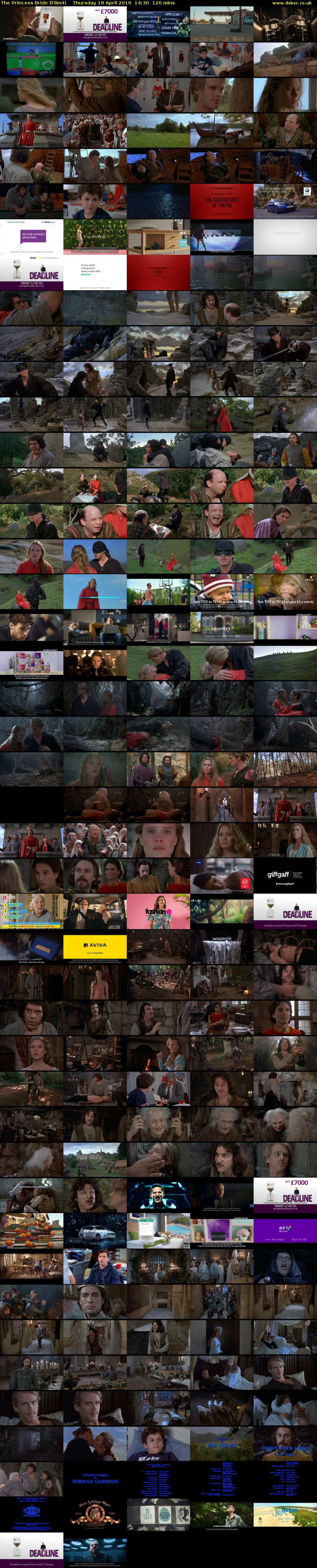 The Princess Bride (Film4) Thursday 18 April 2019 14:30 - 16:30