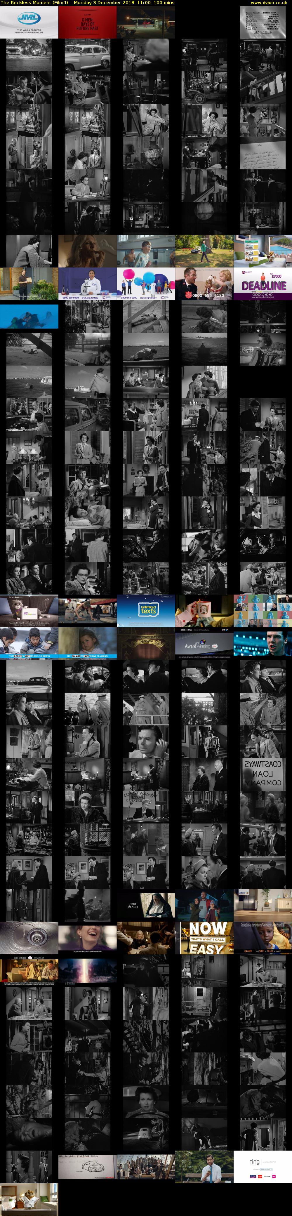 The Reckless Moment (Film4) Monday 3 December 2018 11:00 - 12:40