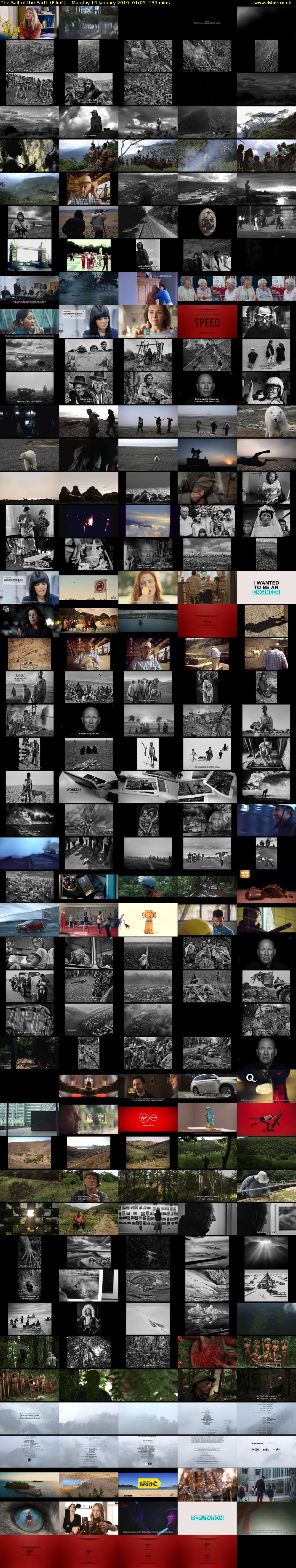 The Salt of the Earth (Film4) Monday 14 January 2019 01:05 - 03:20