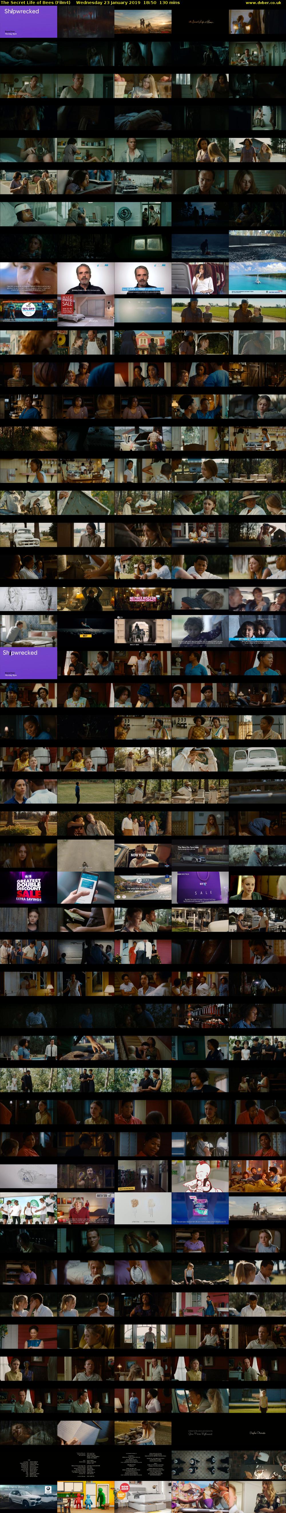 The Secret Life of Bees (Film4) Wednesday 23 January 2019 18:50 - 21:00