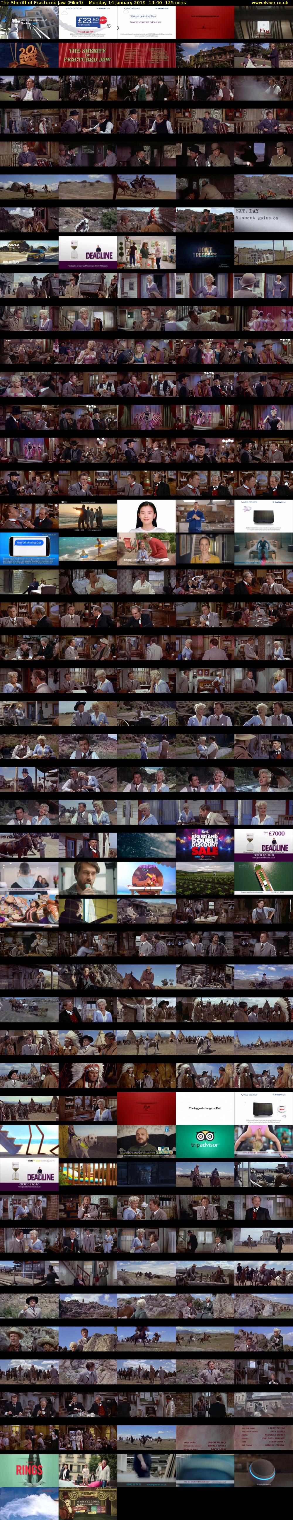 The Sheriff of Fractured Jaw (Film4) Monday 14 January 2019 14:40 - 16:45