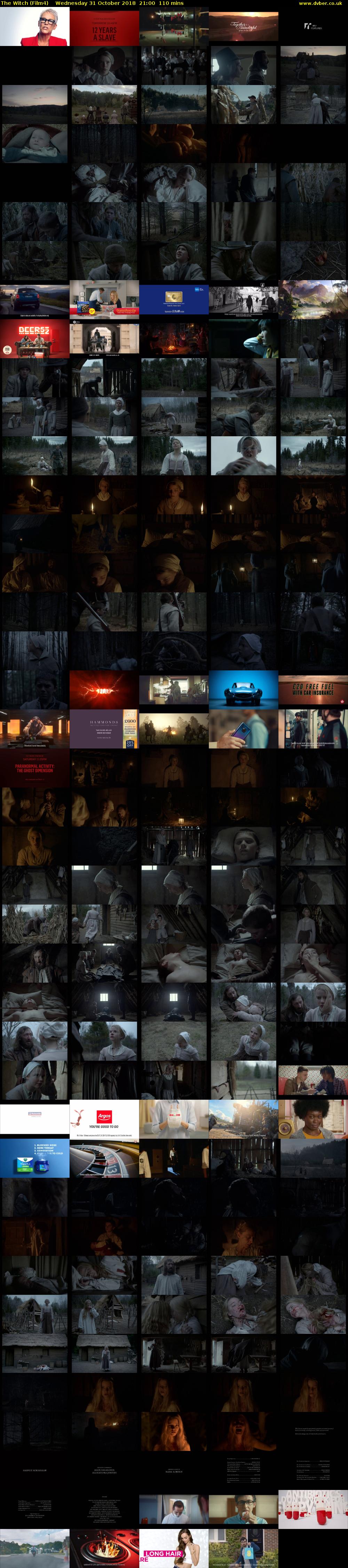 The Witch (Film4) Wednesday 31 October 2018 21:00 - 22:50