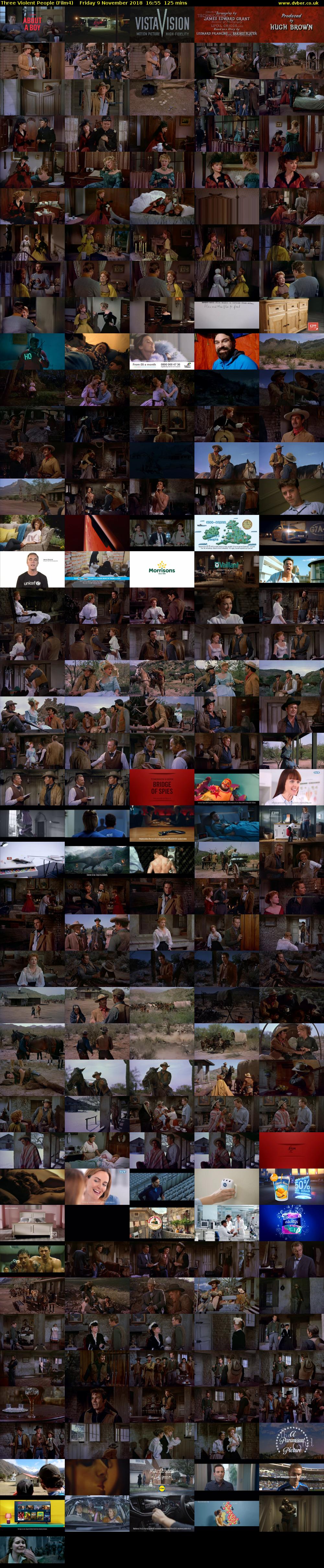 Three Violent People (Film4) Friday 9 November 2018 16:55 - 19:00