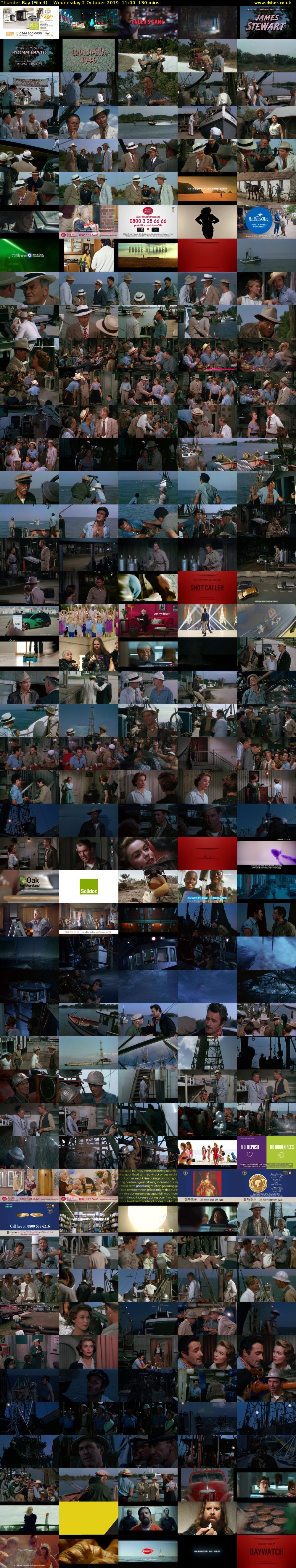Thunder Bay (Film4) Wednesday 2 October 2019 11:00 - 13:10