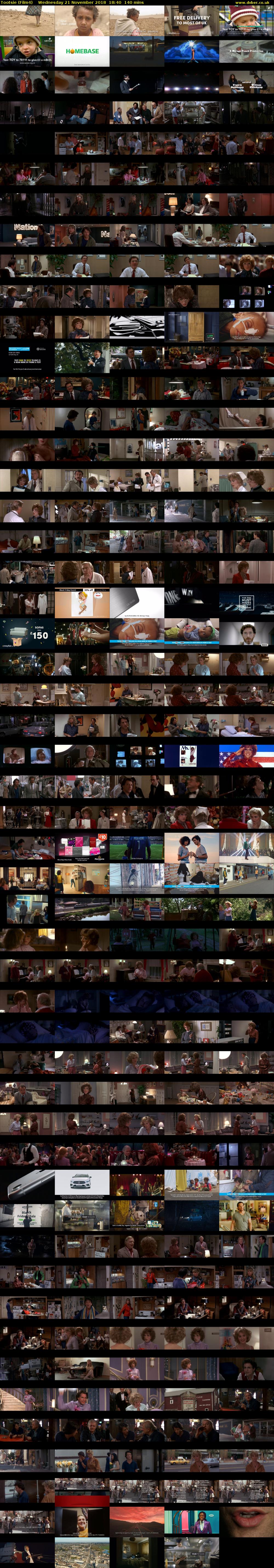 Tootsie (Film4) Wednesday 21 November 2018 18:40 - 21:00