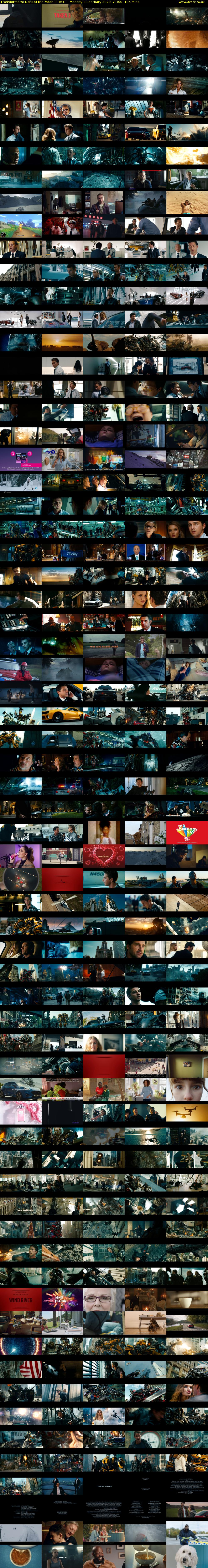 Transformers: Dark of the Moon (Film4) Monday 3 February 2020 21:00 - 00:05