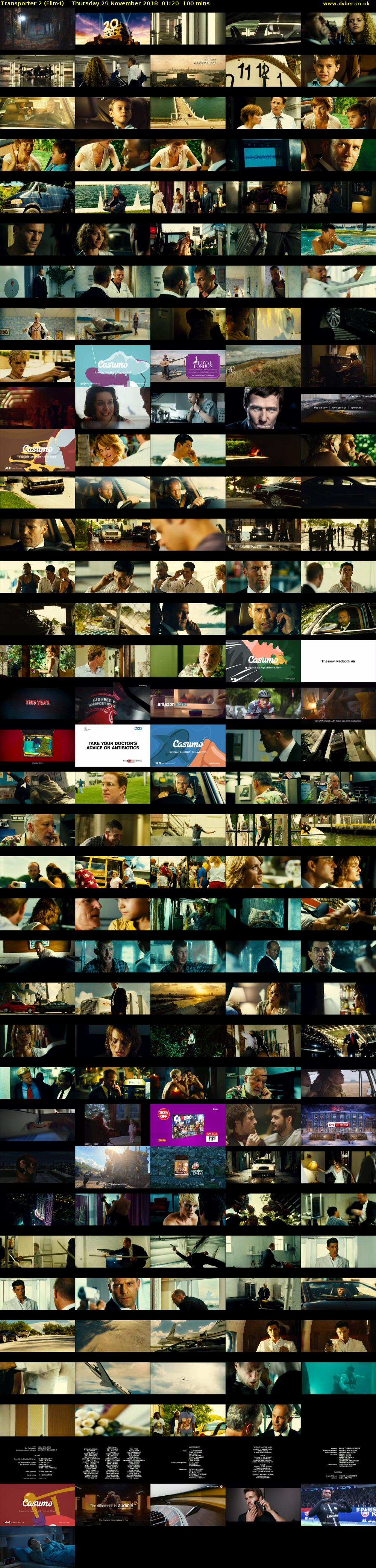 Transporter 2 (Film4) Thursday 29 November 2018 01:20 - 03:00