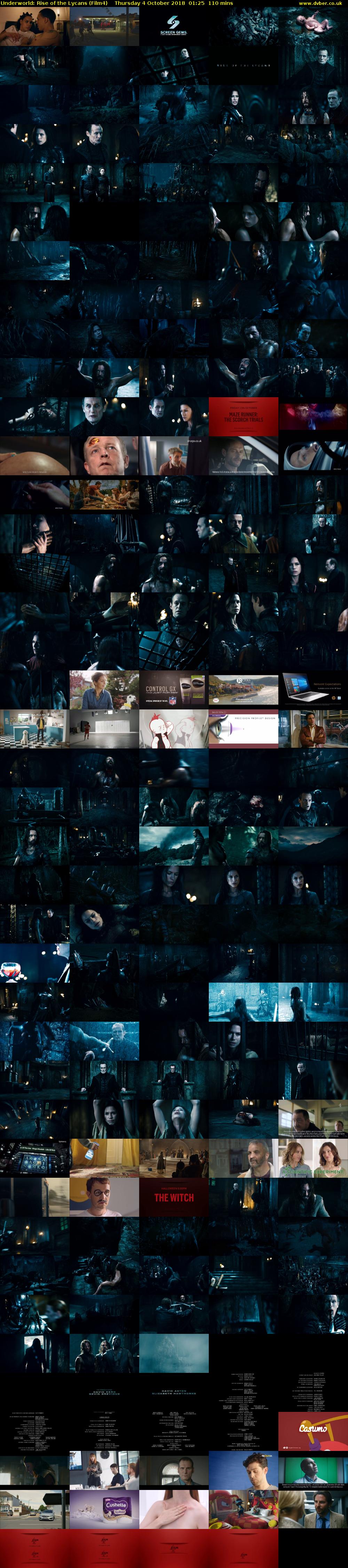 Underworld: Rise of the Lycans (Film4) Thursday 4 October 2018 01:25 - 03:15