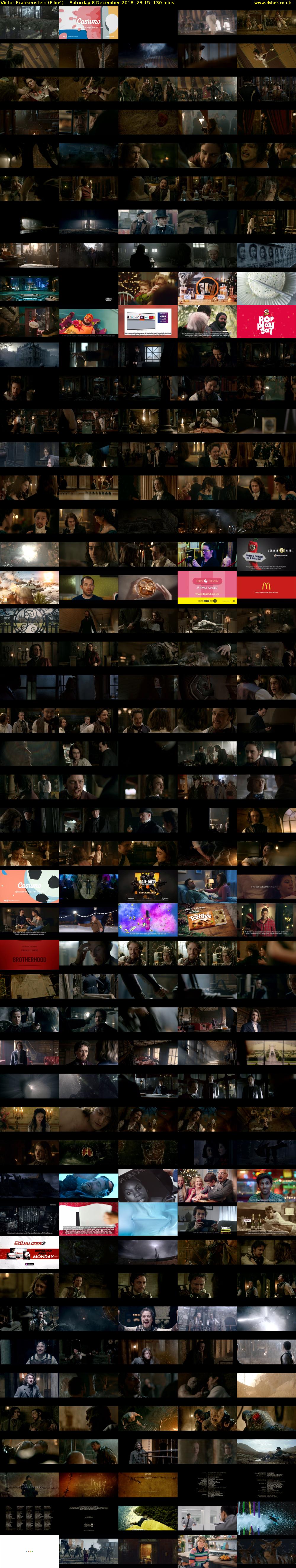 Victor Frankenstein (Film4) Saturday 8 December 2018 23:15 - 01:25