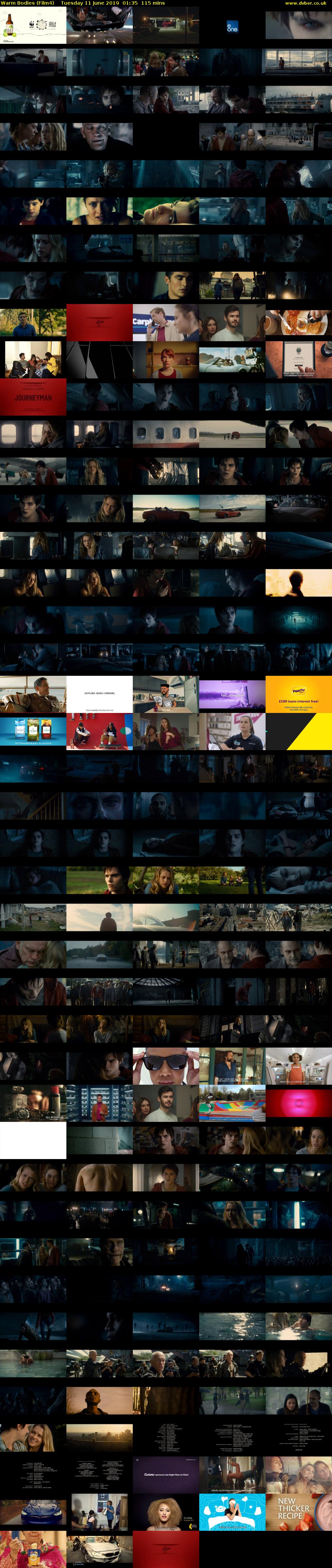 Warm Bodies (Film4) Tuesday 11 June 2019 01:35 - 03:30