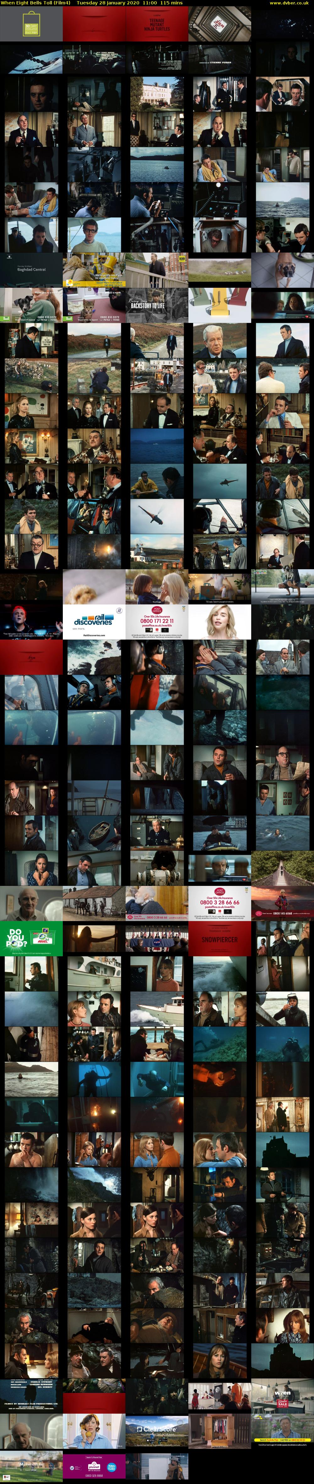 When Eight Bells Toll (Film4) Tuesday 28 January 2020 11:00 - 12:55