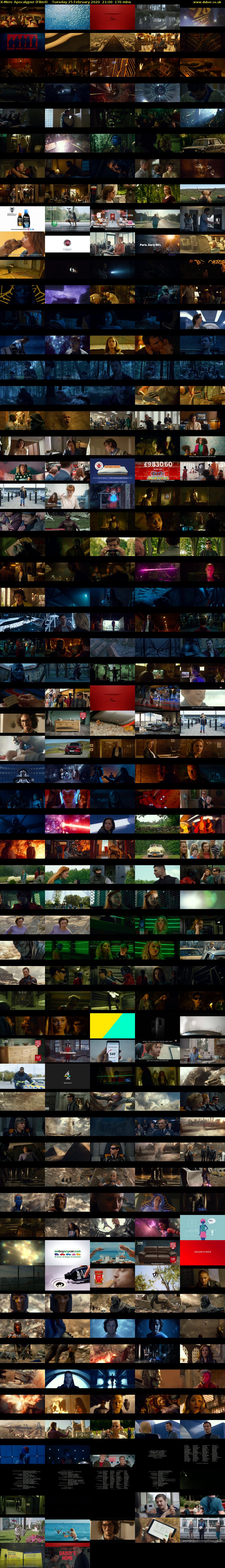 X-Men: Apocalypse (Film4) Tuesday 25 February 2020 21:00 - 23:50