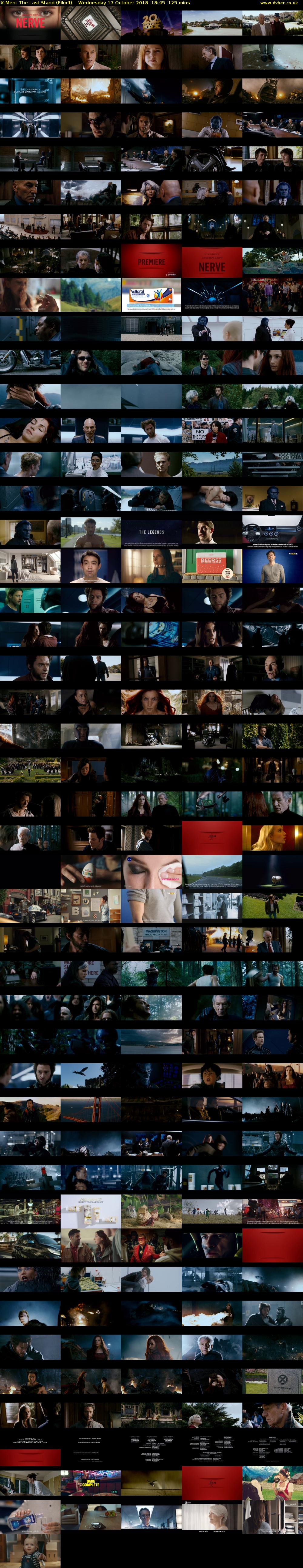 X-Men: The Last Stand (Film4) Wednesday 17 October 2018 18:45 - 20:50