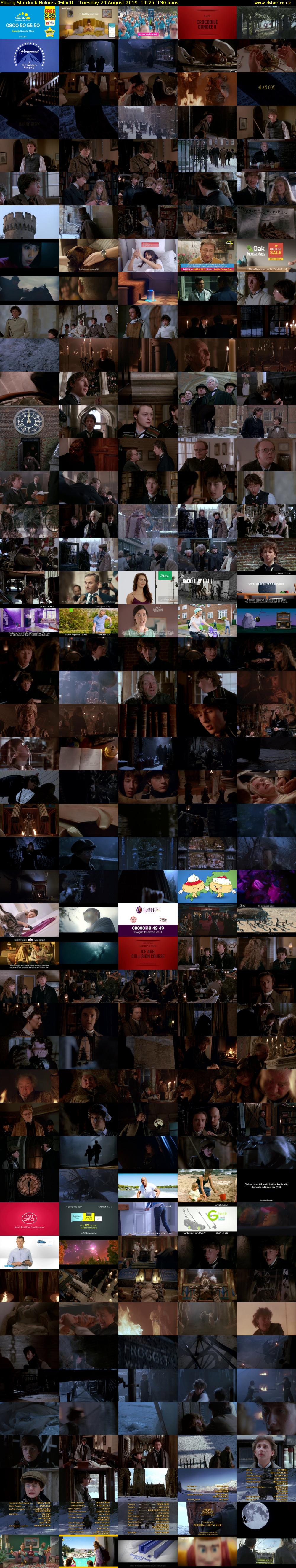 Young Sherlock Holmes (Film4) Tuesday 20 August 2019 14:25 - 16:35