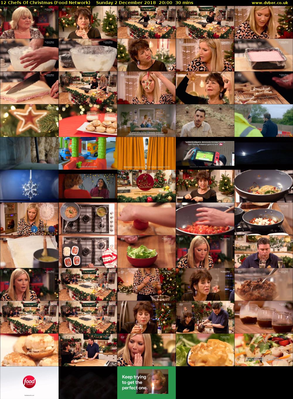 12 Chefs Of Christmas (Food Network) Sunday 2 December 2018 20:00 - 20:30