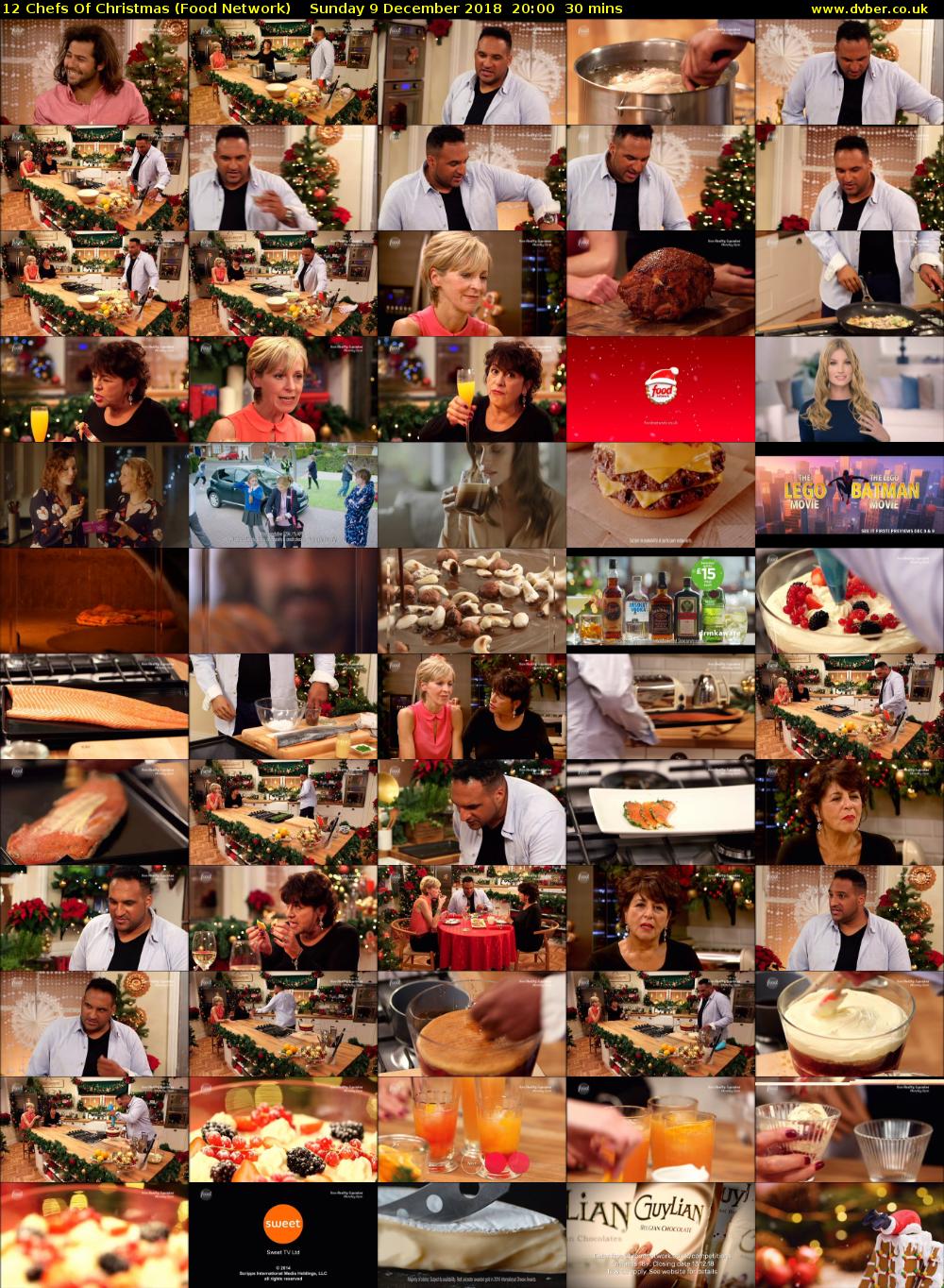 12 Chefs Of Christmas (Food Network) Sunday 9 December 2018 20:00 - 20:30