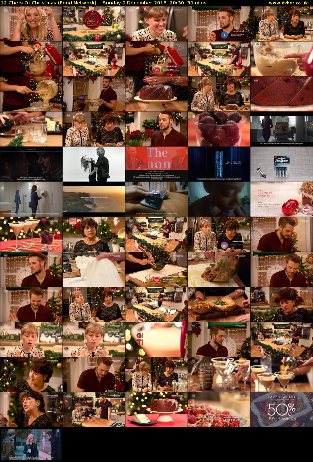 12 Chefs Of Christmas (Food Network) Sunday 9 December 2018 20:30 - 21:00