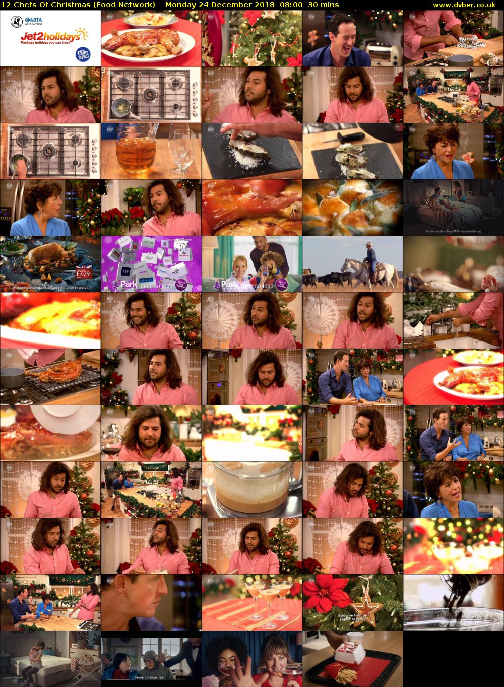 12 Chefs Of Christmas (Food Network) Monday 24 December 2018 08:00 - 08:30