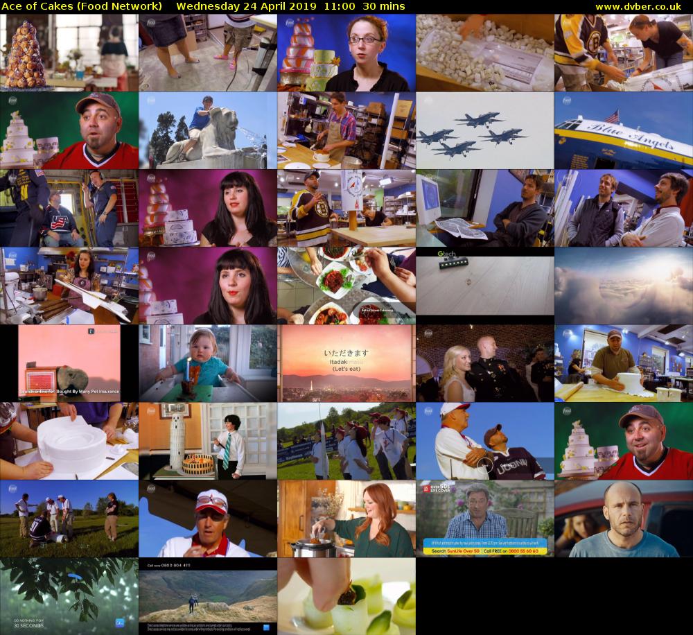 Ace of Cakes (Food Network) Wednesday 24 April 2019 11:00 - 11:30