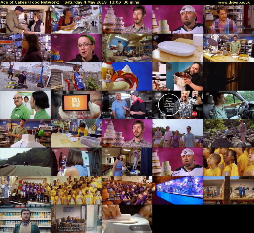 Ace of Cakes (Food Network) Saturday 4 May 2019 13:00 - 13:30