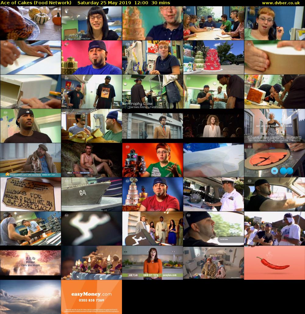 Ace of Cakes (Food Network) Saturday 25 May 2019 12:00 - 12:30