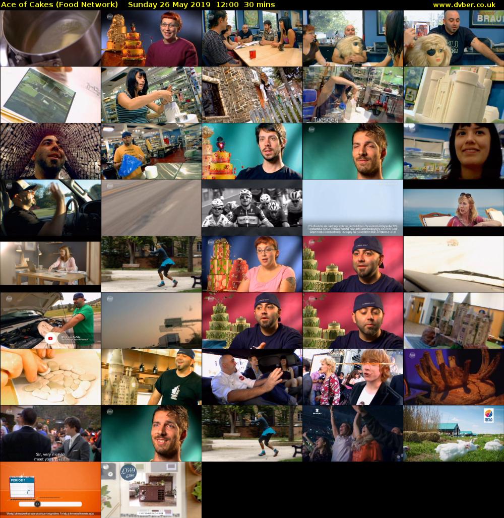 Ace of Cakes (Food Network) Sunday 26 May 2019 12:00 - 12:30