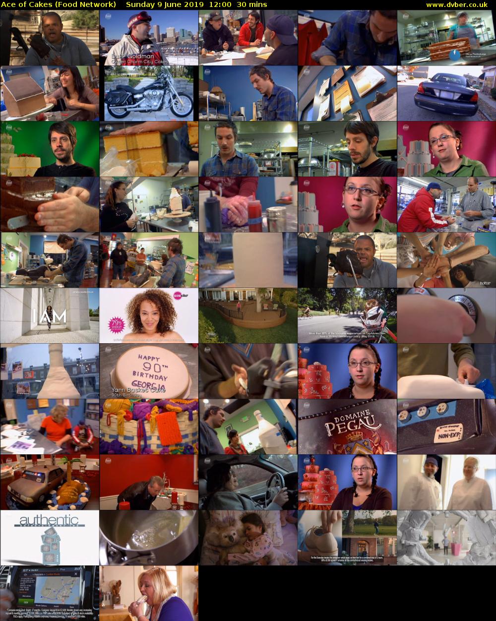 Ace of Cakes (Food Network) Sunday 9 June 2019 12:00 - 12:30