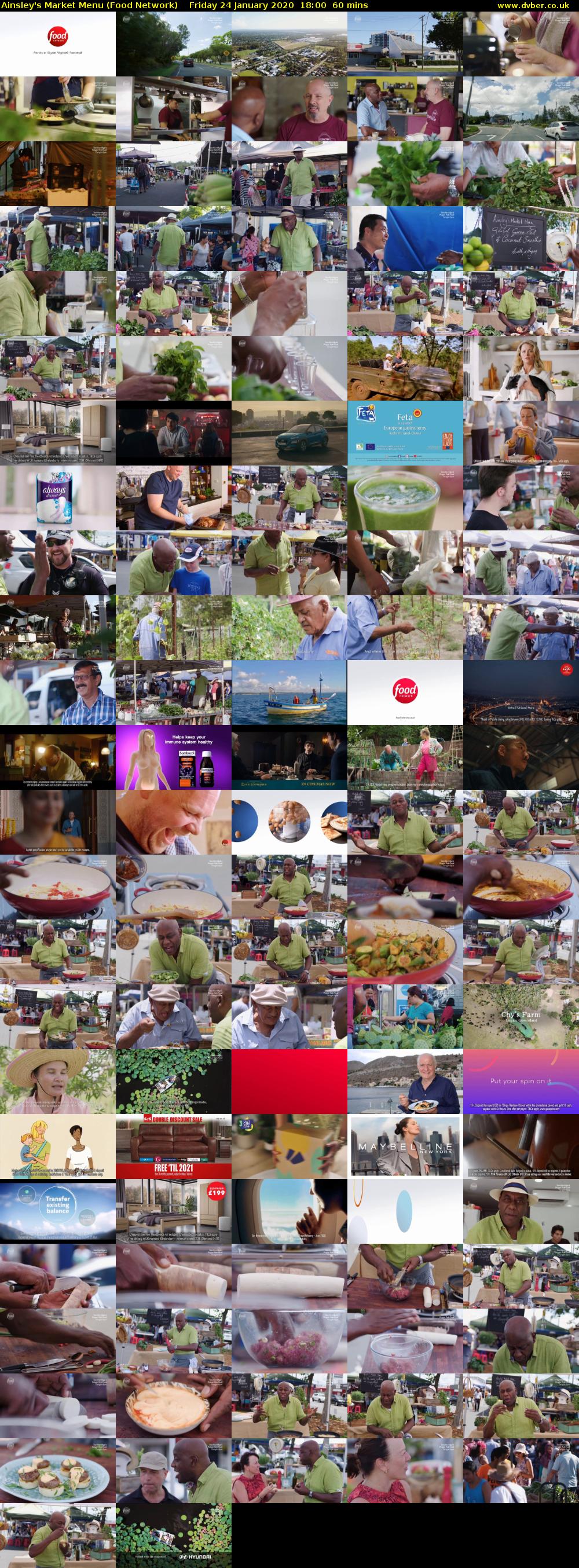 Ainsley's Market Menu (Food Network) Friday 24 January 2020 18:00 - 19:00
