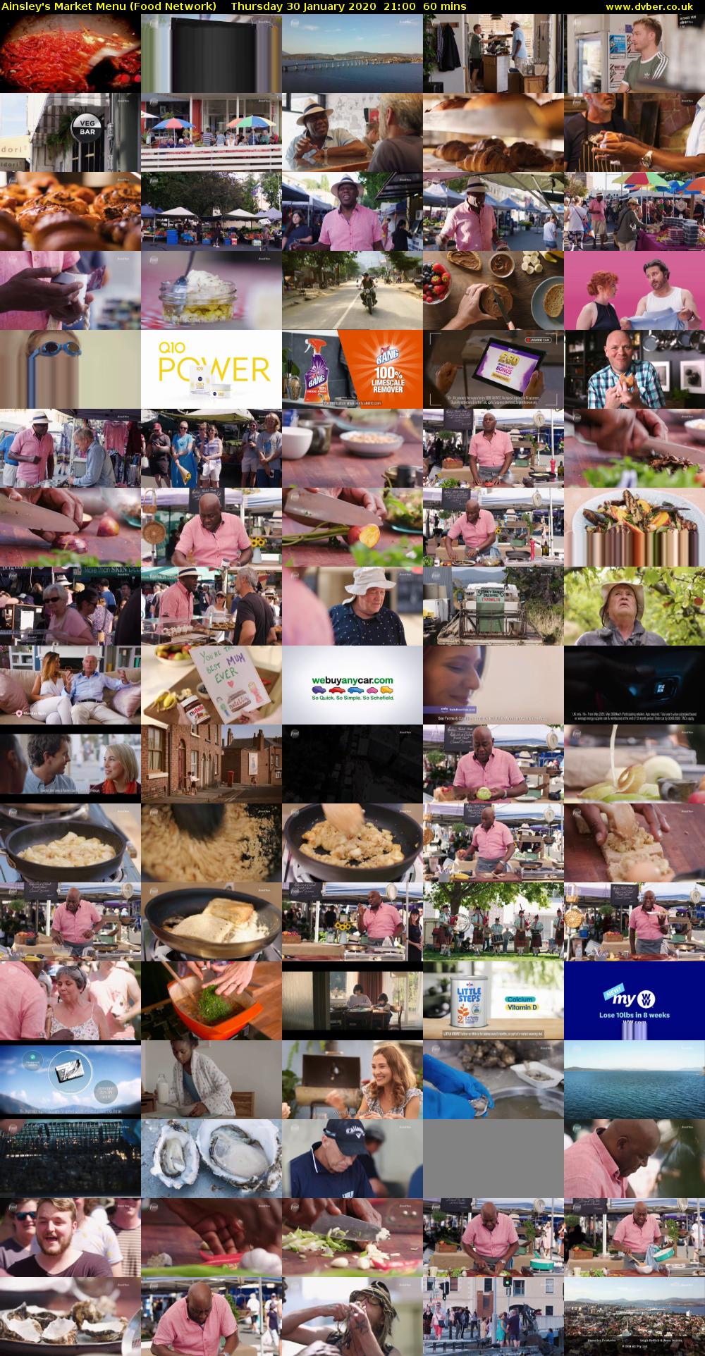 Ainsley's Market Menu (Food Network) Thursday 30 January 2020 21:00 - 22:00