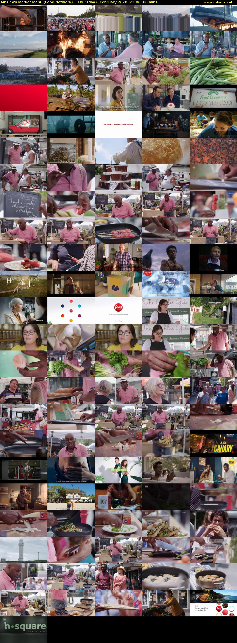 Ainsley's Market Menu (Food Network) Thursday 6 February 2020 21:00 - 22:00