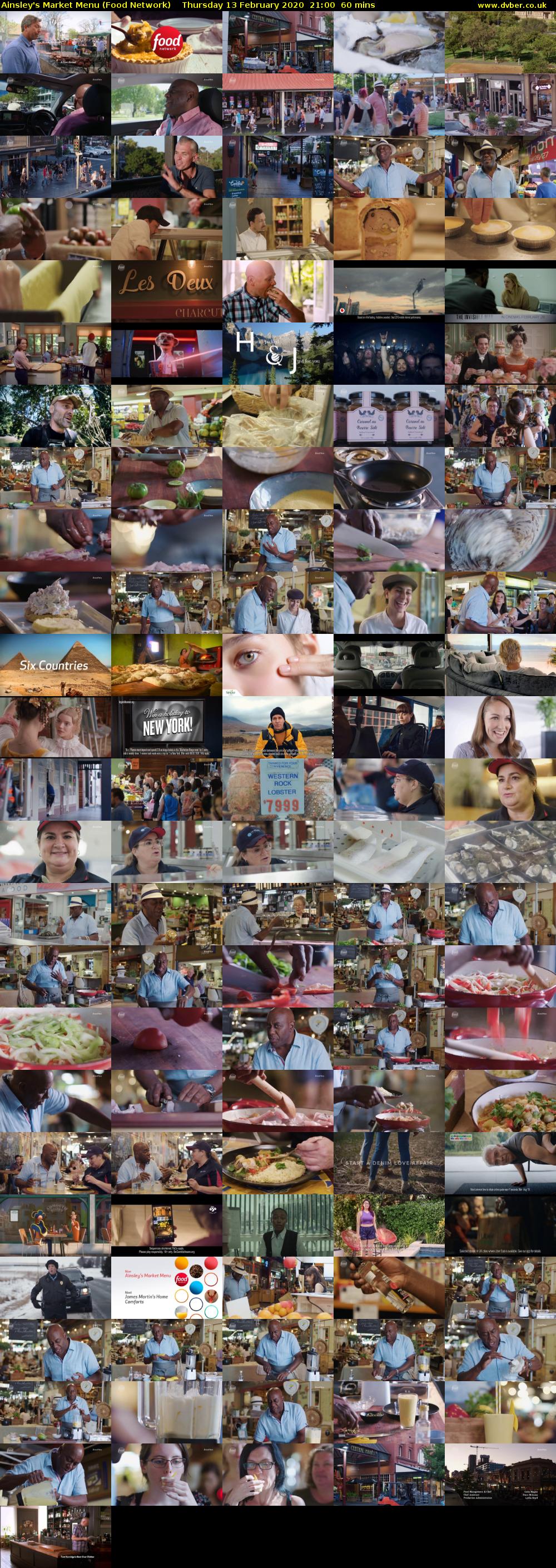 Ainsley's Market Menu (Food Network) Thursday 13 February 2020 21:00 - 22:00