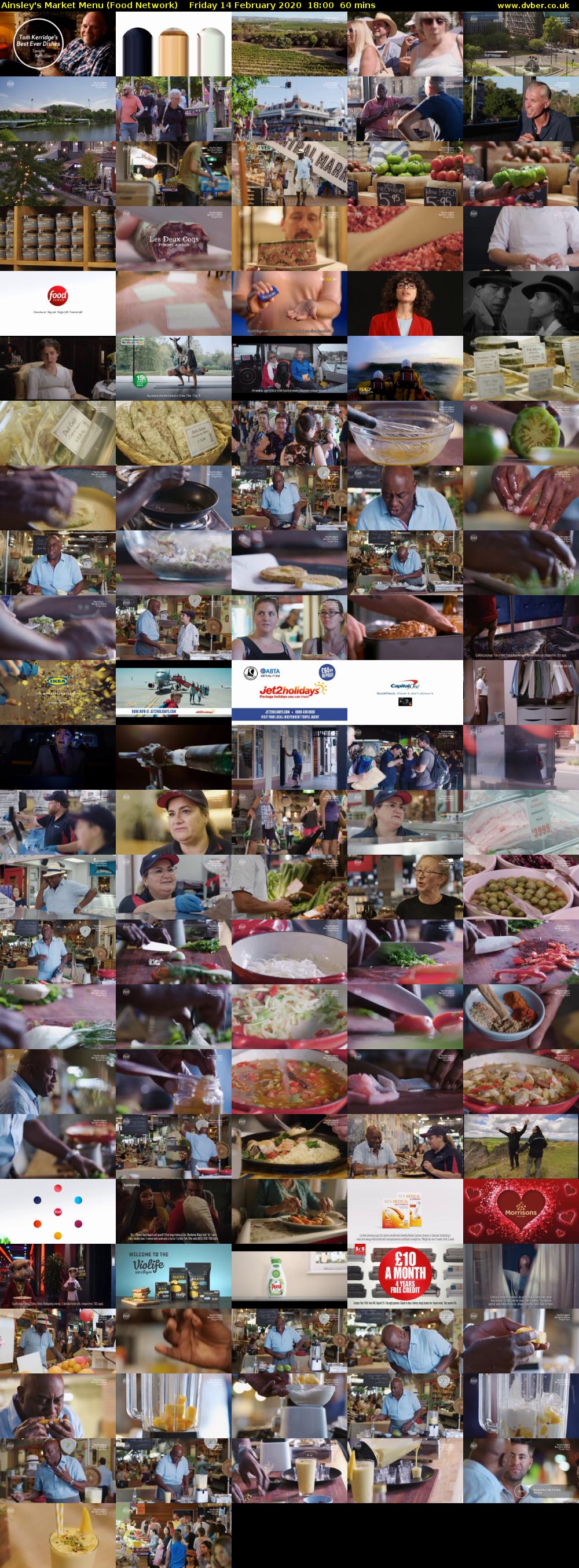 Ainsley's Market Menu (Food Network) Friday 14 February 2020 18:00 - 19:00