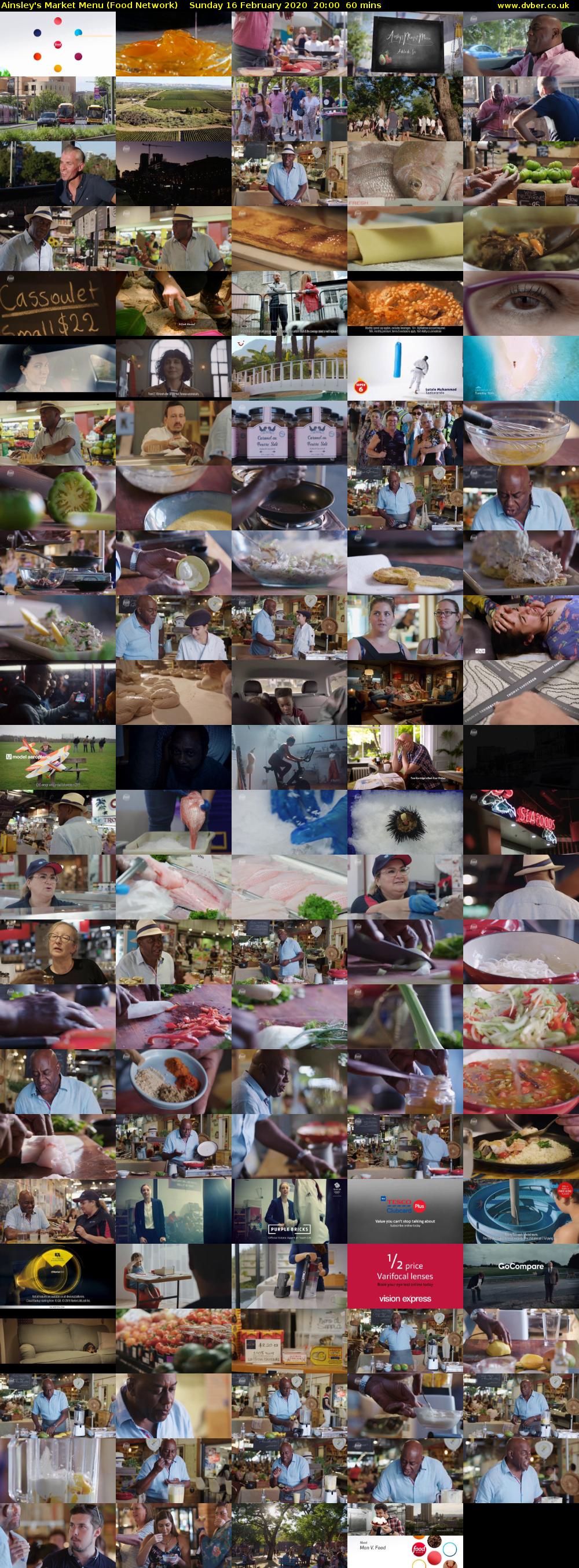 Ainsley's Market Menu (Food Network) Sunday 16 February 2020 20:00 - 21:00