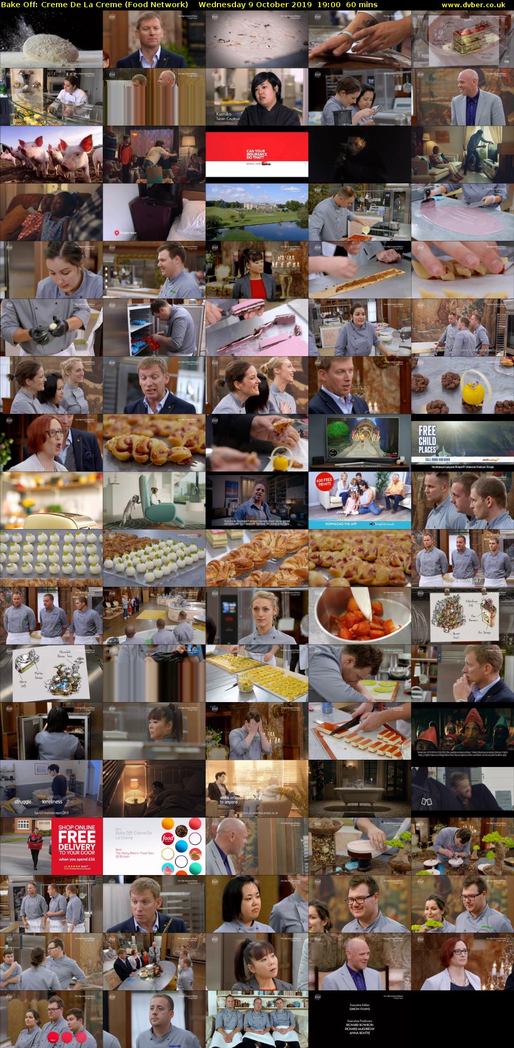 Bake Off: Creme De La Creme (Food Network) Wednesday 9 October 2019 19:00 - 20:00