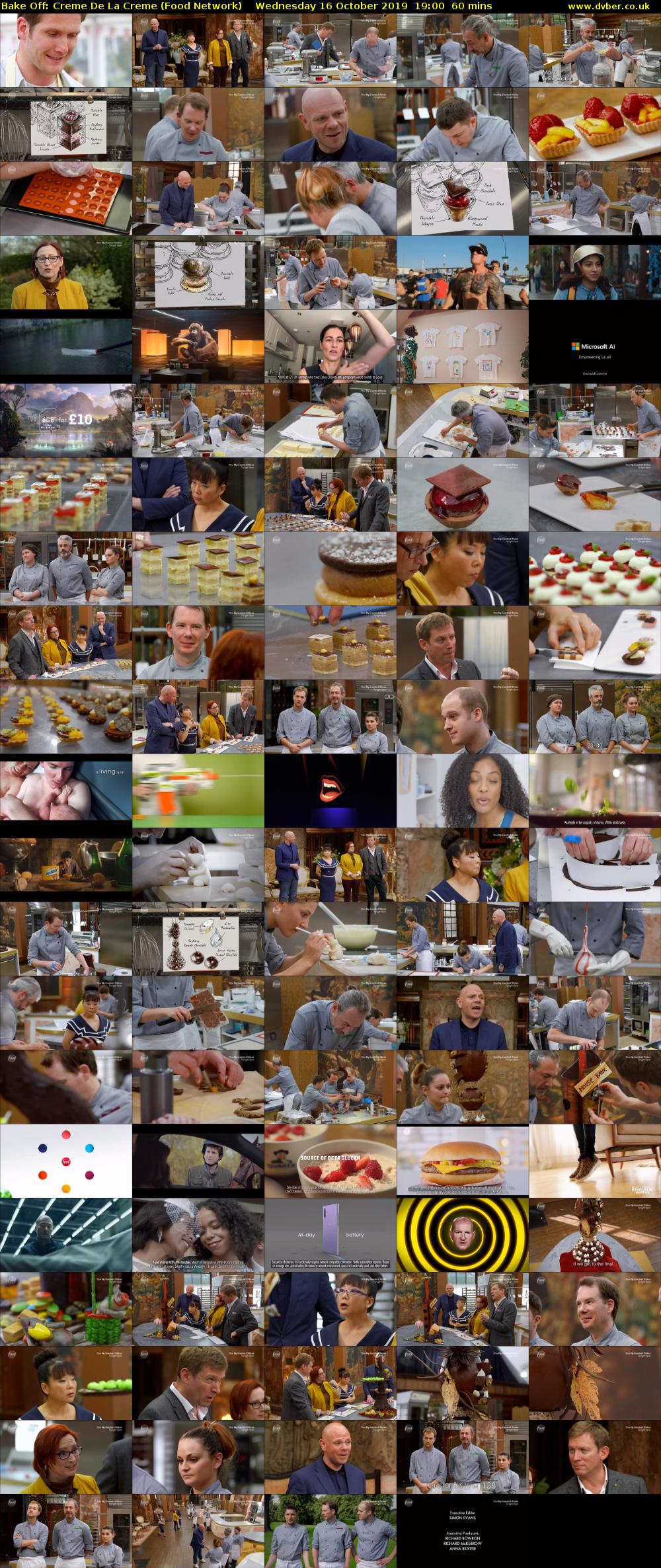 Bake Off: Creme De La Creme (Food Network) Wednesday 16 October 2019 19:00 - 20:00