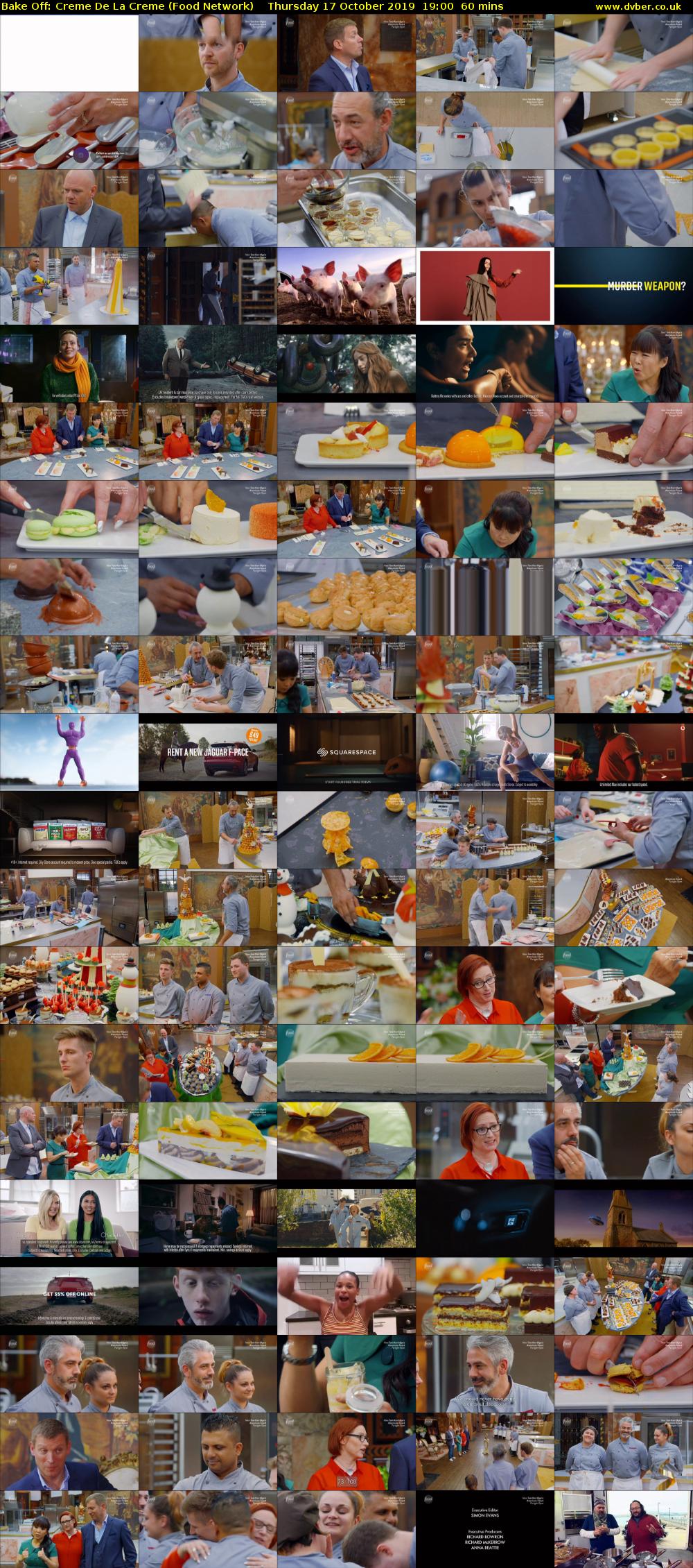 Bake Off: Creme De La Creme (Food Network) Thursday 17 October 2019 19:00 - 20:00