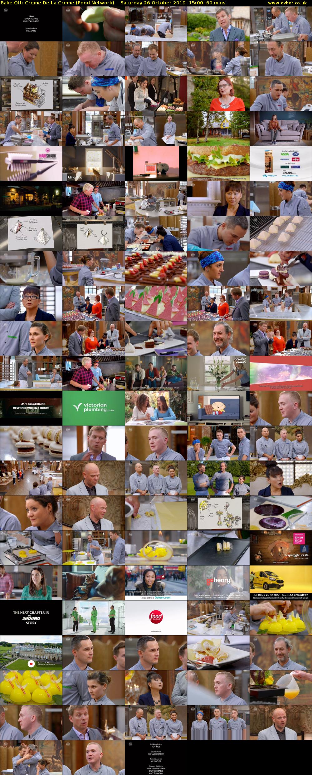 Bake Off: Creme De La Creme (Food Network) Saturday 26 October 2019 15:00 - 16:00