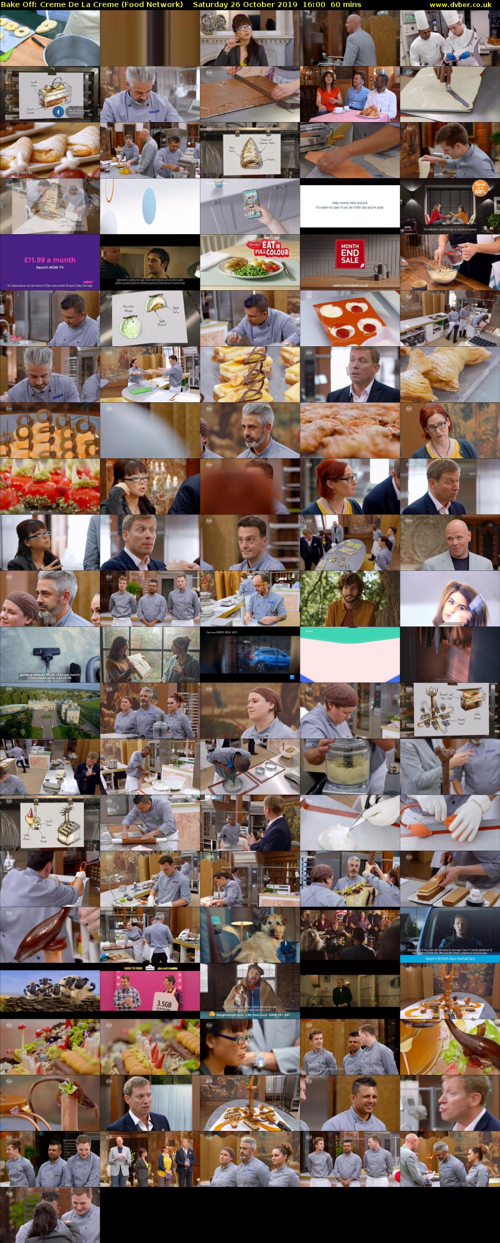 Bake Off: Creme De La Creme (Food Network) Saturday 26 October 2019 16:00 - 17:00