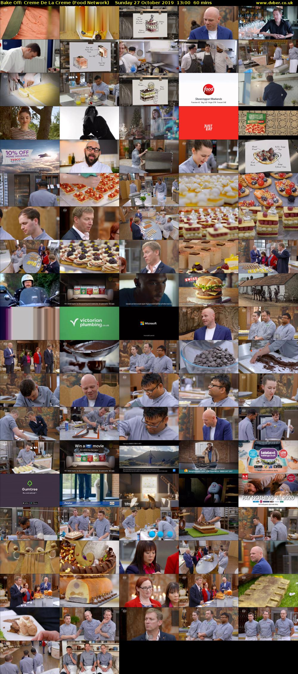 Bake Off: Creme De La Creme (Food Network) Sunday 27 October 2019 13:00 - 14:00